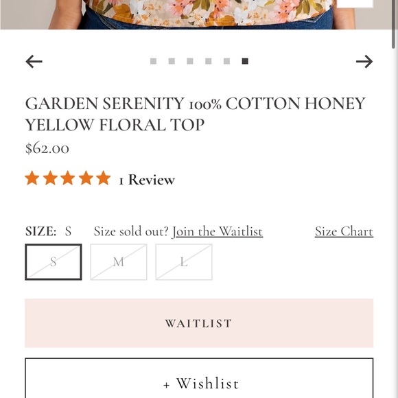 Floral Ruffle Sleeve Top - Picture 5 of 5